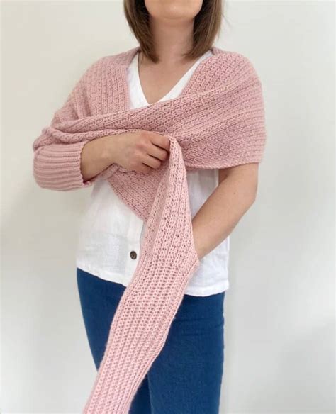 scarf with sleeves crochet pattern